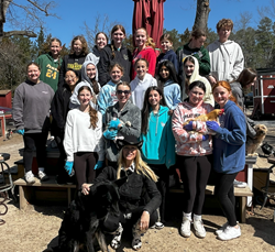 This is the image for the news article titled MS Student Council volunteers at Animal Rescue